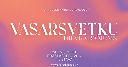 Vasarsvētku dievkalpojums